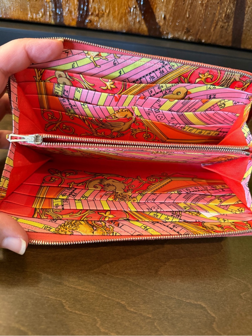 Hermes Azap Long Silk In Zip Around Wallet